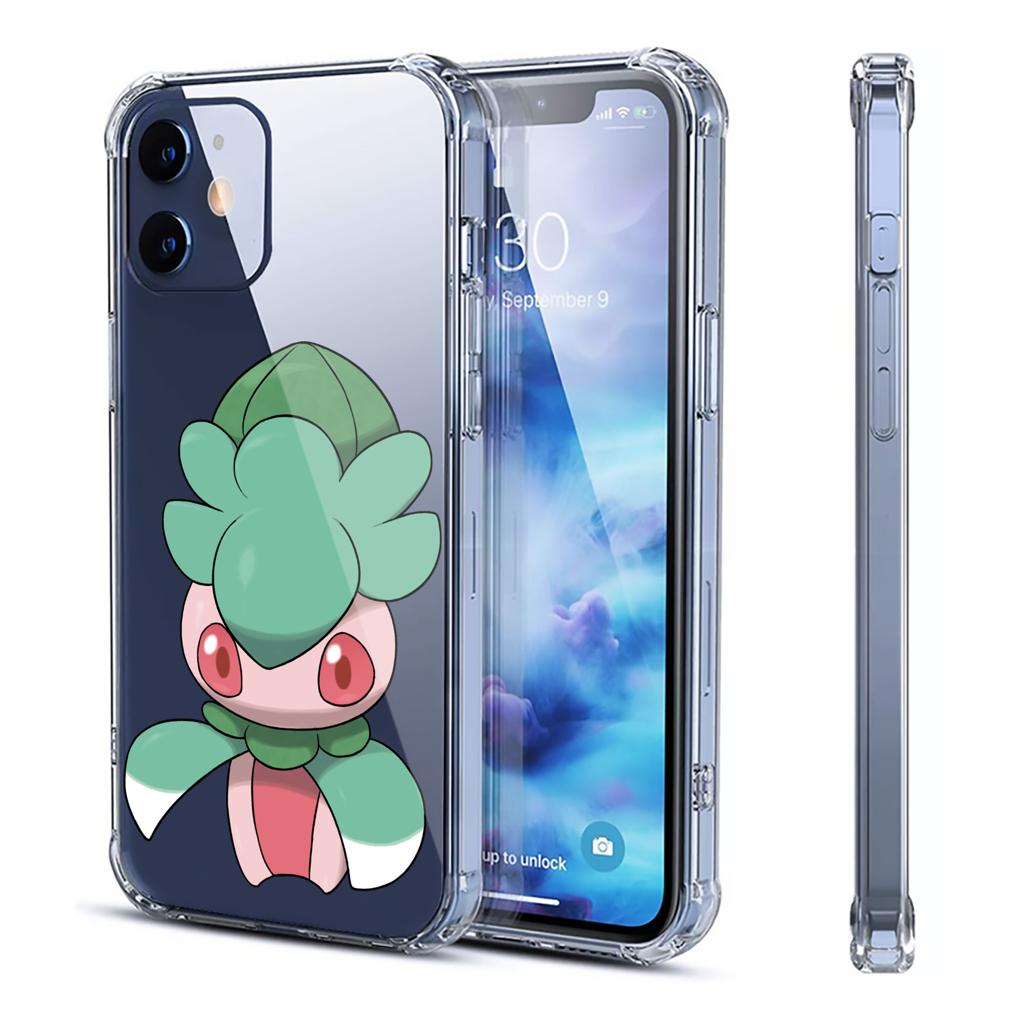 （画像用） ポケットモンスター Pokémon 【iPhone 12シリーズ対応】透明スマホケース（クリアソフトケース）